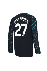Manchester City Matheus Nunes #27 Jalkapallovaatteet Kolmaspaita 2023-24 Pitkähihainen